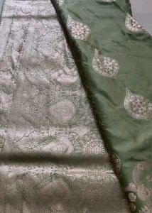Elegant Green Banarasi Silk Saree