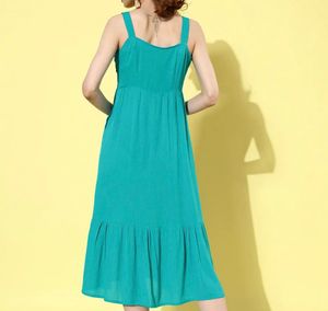 sea green tired dress