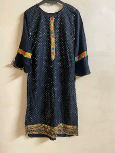 Elegant Printed Kurta with Colorful Accents