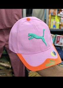 Puma Pink &amp; Orange Baseball Cap
