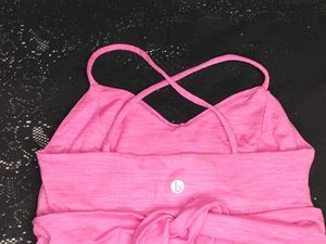 Pink Wrap Front Crop Top / Bra