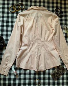 Elegant Pink Button-Up Blouse