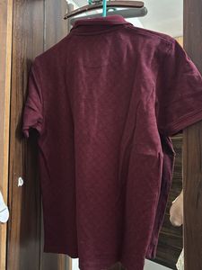 Men's Maroon Polo T-Shirt