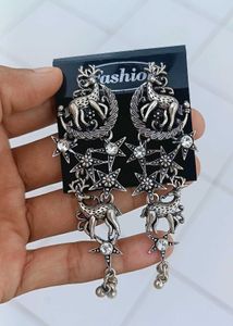 Unique Deer &amp; Star Dangle Earrings