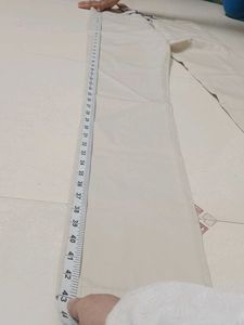 Cream Colored Slim Fit Trousers
