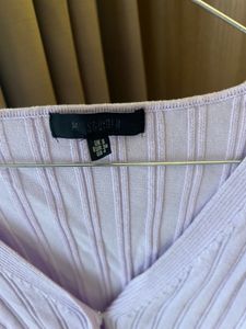Lilac Knit Cropped Cardigan