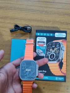Boult Crown Pro Smartwatch Orange colour 2.01HD
