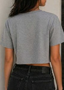 Grey Crop TShirt