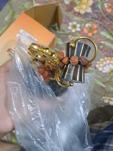 Satya Sanatan Om Shivling with Rudraksha