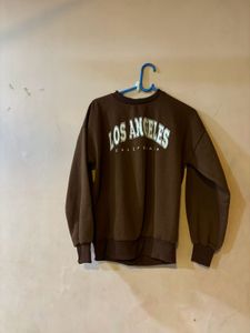 Brown Crew Neck Sweatshirt