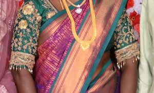 Bridal Aari work Green blouse