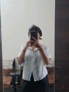 Striped Button-Down Shirt