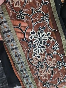 Elegant Embroidered Saree