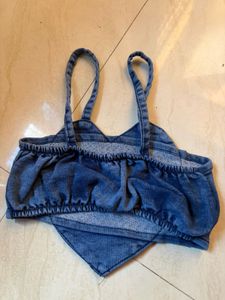 Adorable Denim Heart Outfit