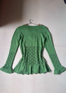 Vintage Knit Crochet Sweater
