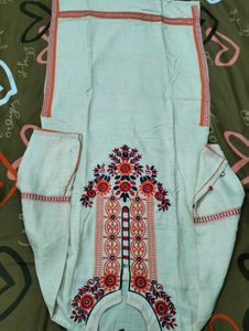 Embroidered Kurta with Mirror Work