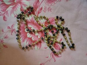 Gold Plated Necklace Pendant And Stone Chain