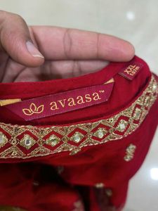 Elegant Red Ethnic Gown