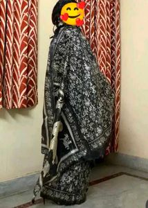 Elegant Elephant Print Saree