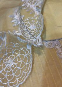 Elegant Yellow Kurta Set with Lace Detail