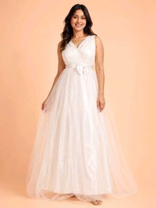 🔥 MEGA SALE 🔥Elegant White Bridal Gown