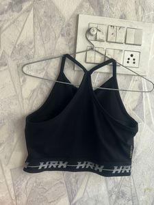 HRX Black Sports Bra - Size M