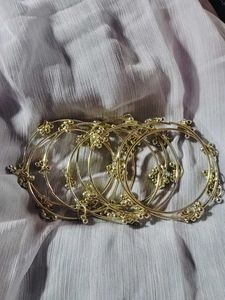 Set of Golden Bangles