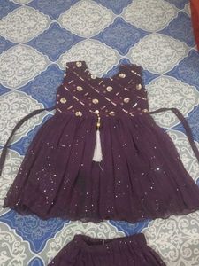 Stylish Purple Kids Clothing Set