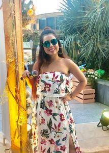 Floral Strapless Maxi Dress