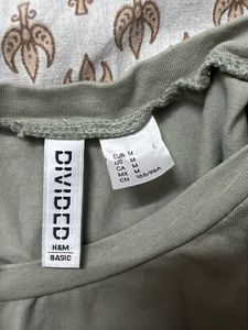 green h&amp;m tshirt dress