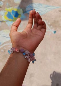 Hanmade Crystal Beaded Charm Bracelet