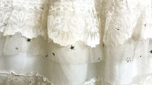 🌙🌟STARS &amp; MOON WHITE Y2k VINTAGE MIDI