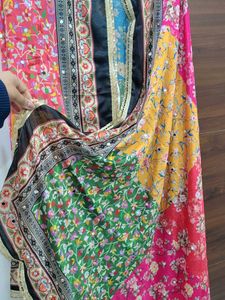 Colorful Floral Pakistani Dupatta