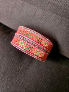 Pink Floral Bangle