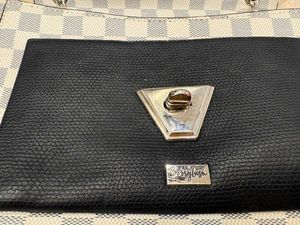 Stylish Checked Chain Sling Bag