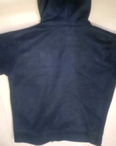 Navy Fur Hooded Jacket