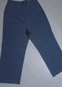 Stylish Blue Ankle Length Wide Leg trousers
