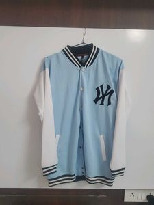 Varsity Jacket - Light Blue &amp; White