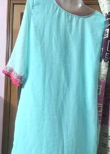 Very Beautiful Colour Embroidery Kurti