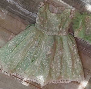 Elegant Mint Green Baby Dress