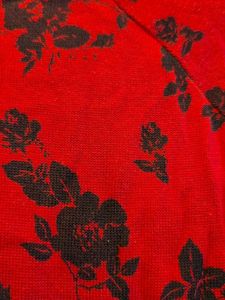 ALLEN SOLLY ORIGINAL -Classy Red- Floral Sweater