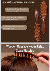 Wooden Scalp Massager Comb