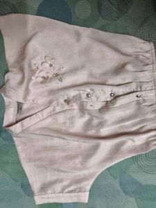 Smart Branded Pink Crop Top For 8-9 Years Girl