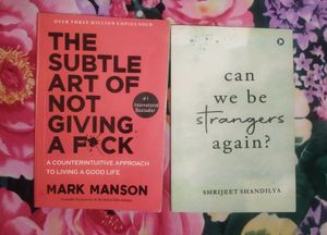 the subtle art of not giving a f*ck , 2 books comb