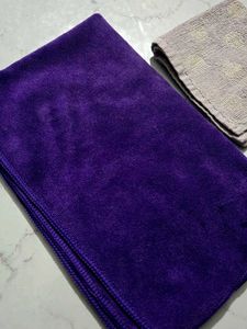 Vibrant Purple Microfiber Towel pake of 2
