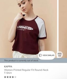 Maroon &amp; White "Vibes" Graphic T-Shirt