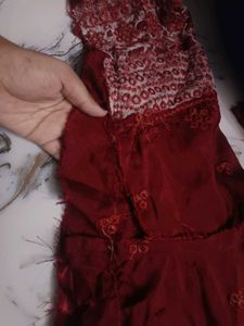 Stunning Red Sharara Set with Golden Dupatta