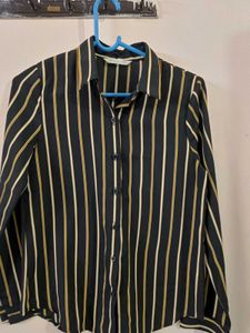 Black striped shirt