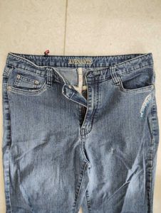 Women's Blue Wash Flare Jeans
