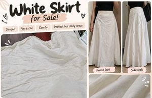 Elegant White Maxi Skirt